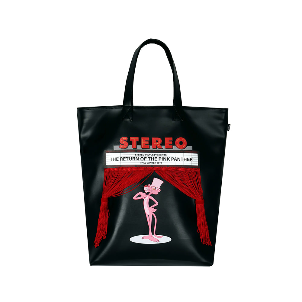 [FW19 Pink Panther] Faux Leather Bag(Black) STEREO-SHOP