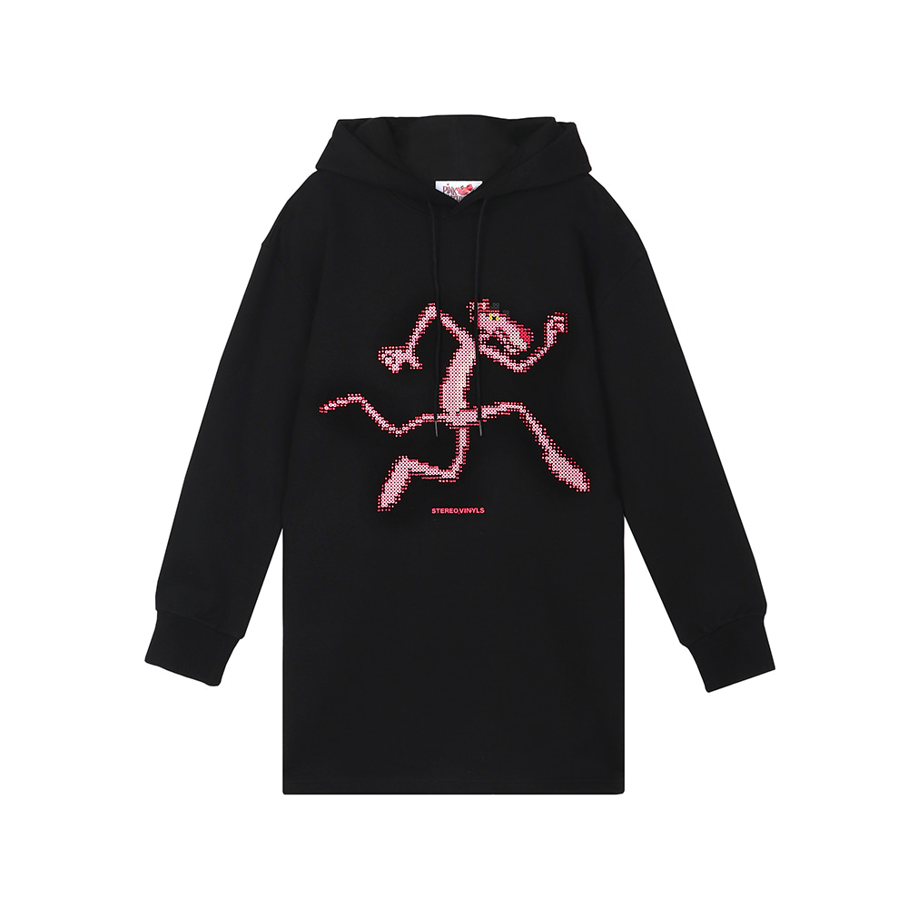 [FW19 Pink Panther] Hoodie Onepiece(Black) STEREO-SHOP