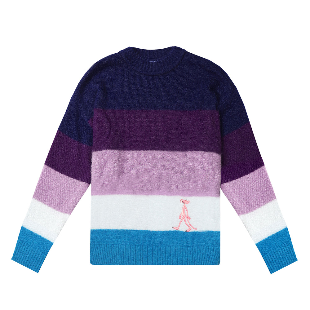 [FW19 Pink Panther] Stripe Knit(Lavender) STEREO-SHOP