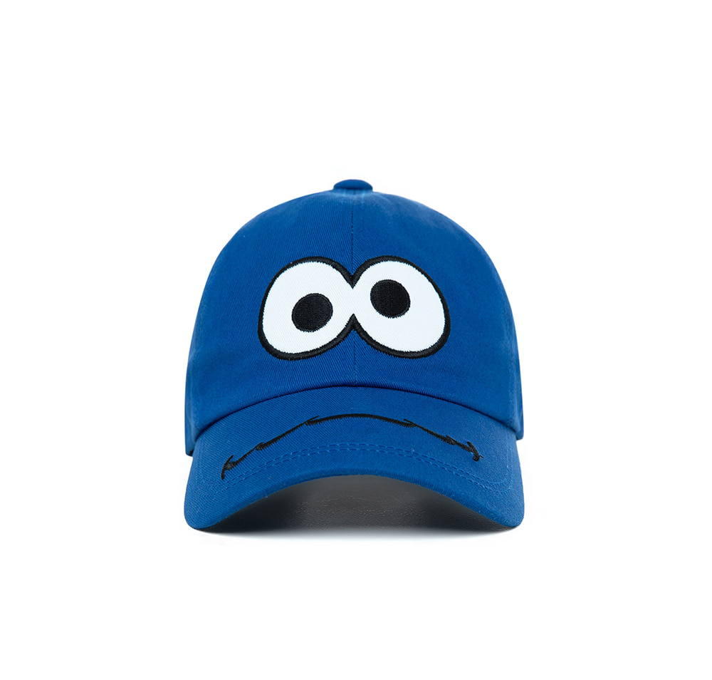 [5月4日预约配送][SS20 SV X Sesame Street] Cookie Face Cap for Kids(Royal Blue) STEREO-SHOP