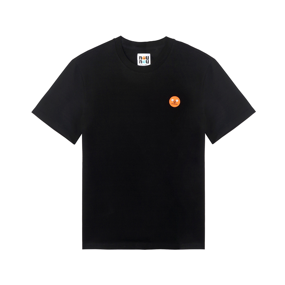 [SS18 NOUNOU] One Point T-Shirts(Black) STEREO-SHOP