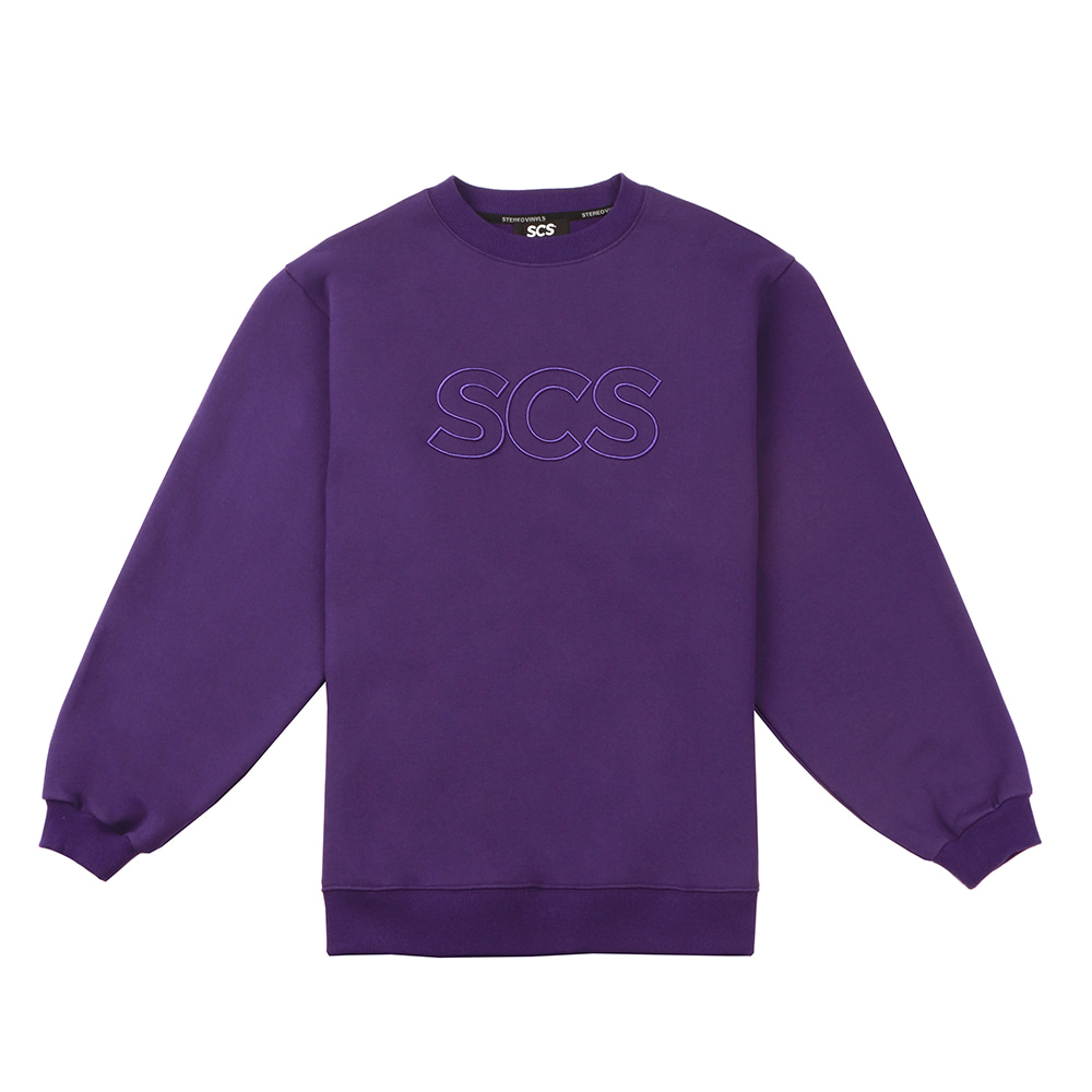[FW18 SV] Logo Sweatshirts(Purple) STEREO-SHOP