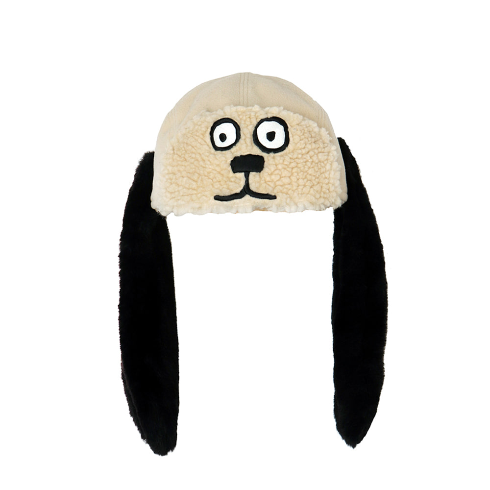 [FW18 NOUNOU] Dog Face Trapper Hat(Ivory) STEREO-SHOP