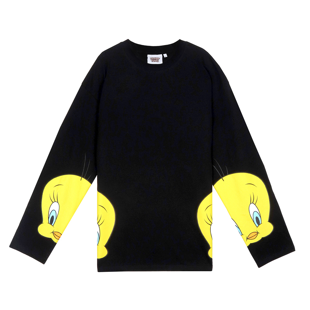 [SS19 STEREO X LOONEY TUNES] Basic Long Sleeve(Black) STEREO-SHOP
