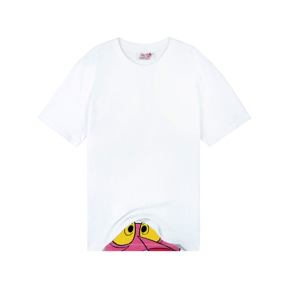 [SS19 Pink Panther] Peep T-Shirts(White) STEREO-SHOP