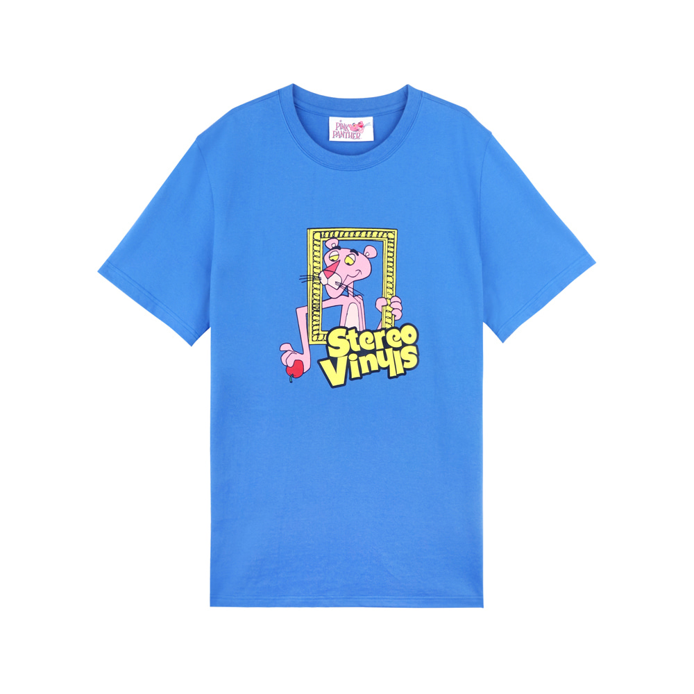 [SS19 Pink Panther] PP Vintage T-Shirts(Blue) STEREO-SHOP
