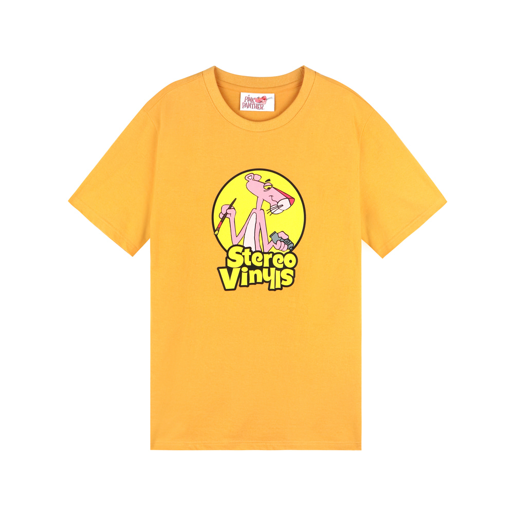 [SS19 Pink Panther] PP Vintage T-Shirts(Yellow) STEREO-SHOP
