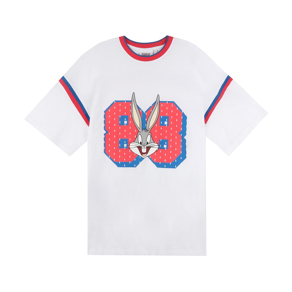 魏子越[SS19 Looney Tunes] 88 Bunny Over Fit T-shirts(White) STEREO-SHOP