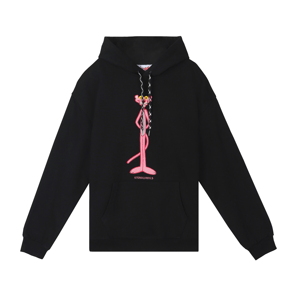 [FW19 Pink Panther] Standing PP Hoodie(Black) STEREO-SHOP