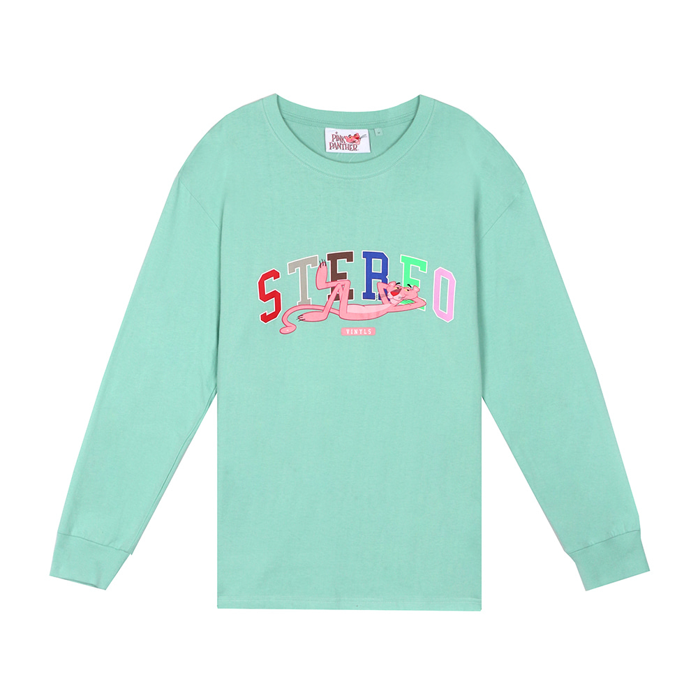 [FW19 Pink Panther] Stereo Logo Long Sleeve(Mint) STEREO-SHOP