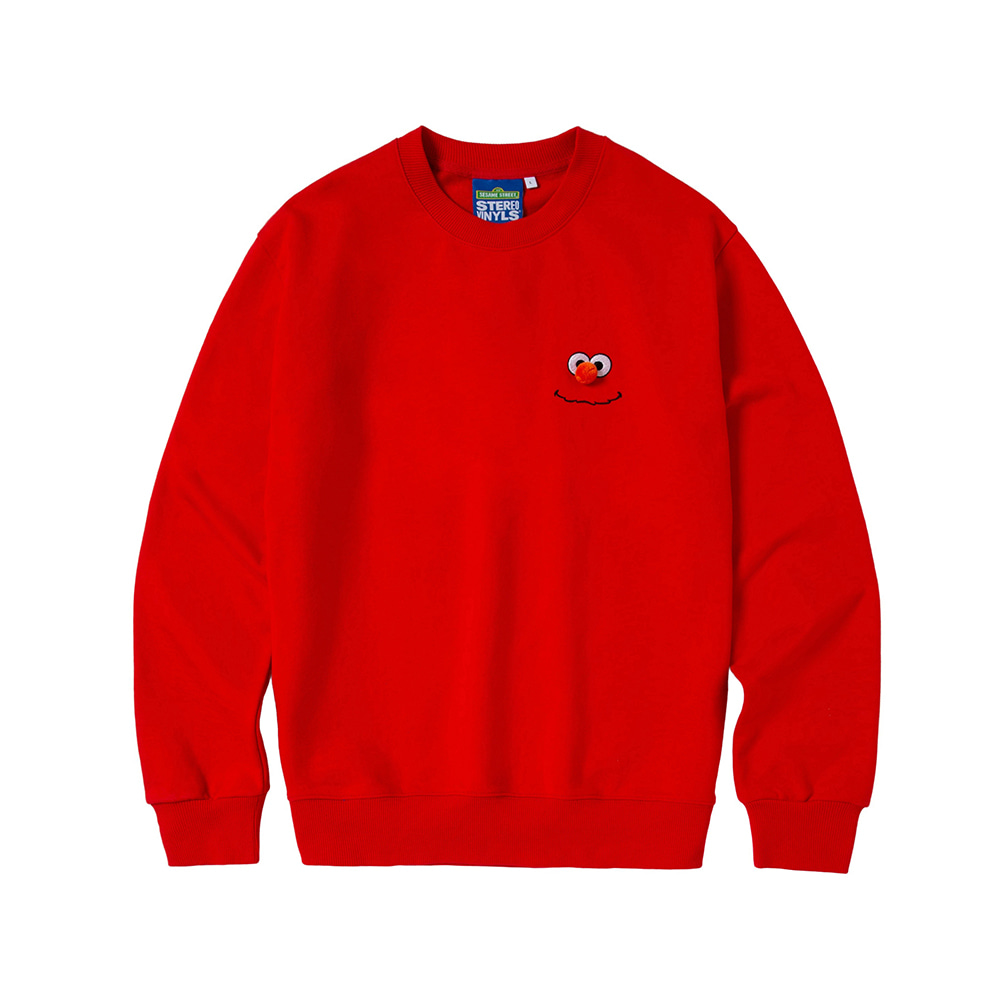 [SS20 SV X Sesame Street] Point Sweatshirts(Red) STEREO-SHOP