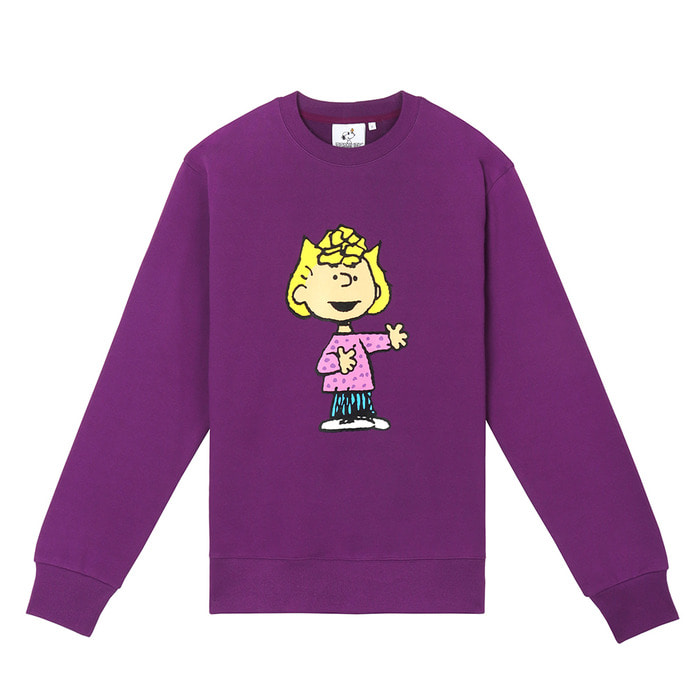 [FW18 Peanuts] Original Sweatshirts(Purple) STEREO-SHOP