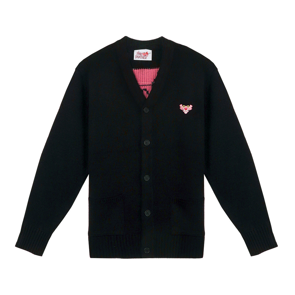 [FW19 Pink Panther] Knit Cardigan(Black) STEREO-SHOP